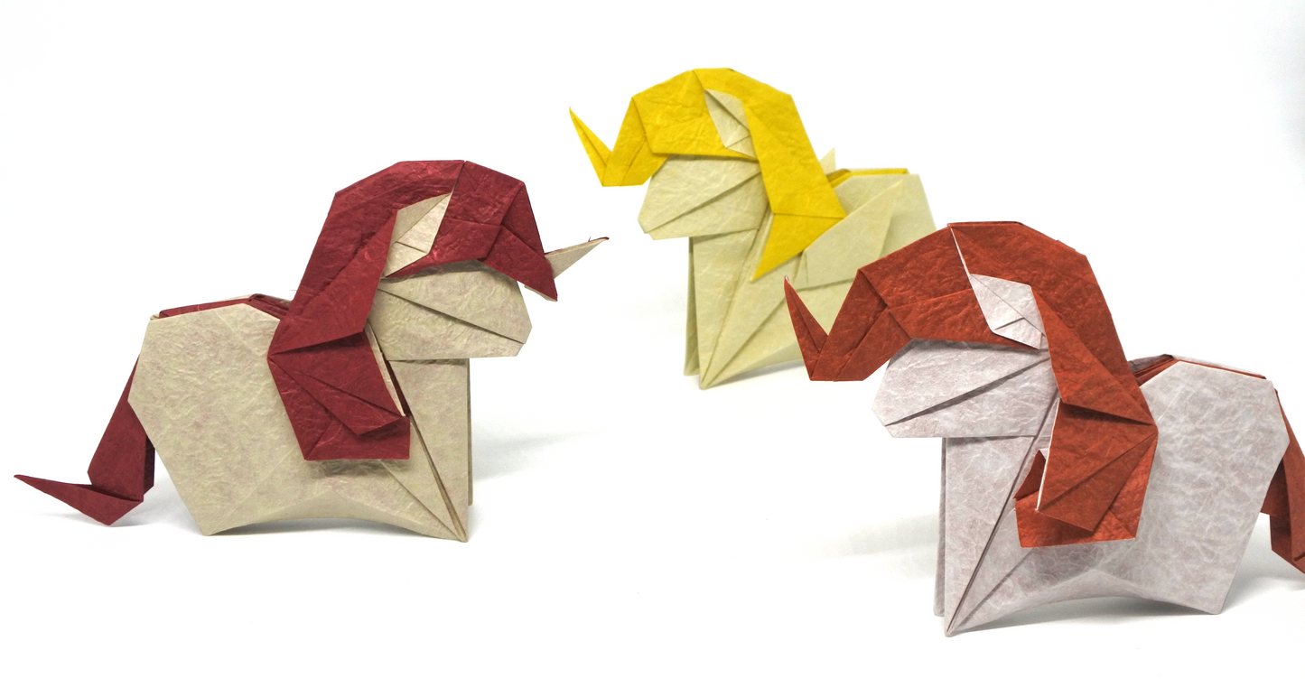 #8 cute pony origami diagrams  69steps three version pdf file