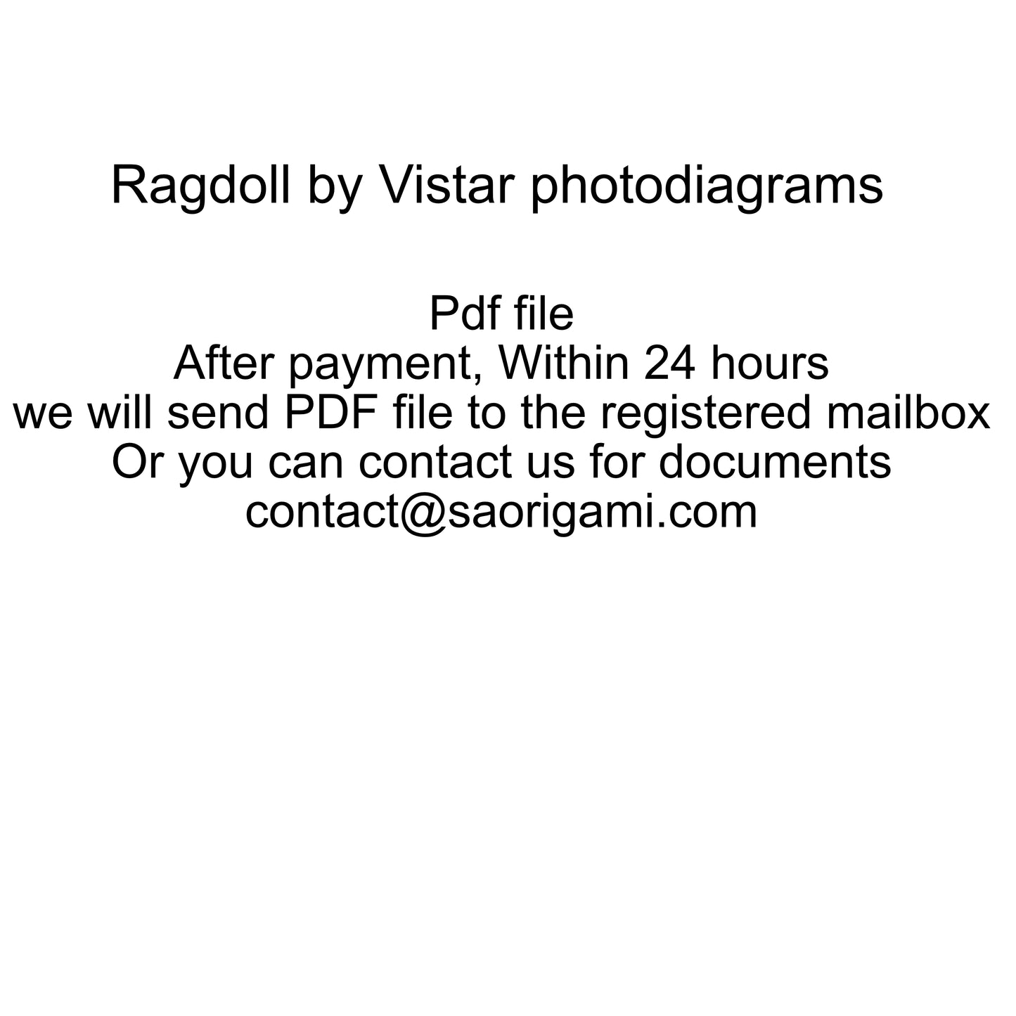 Ragdoll photodiagrams by Vistar